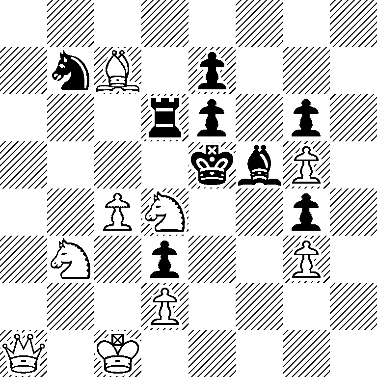 8/1nB1p3/3rp1p1/4kbP1/2PN2p1/1N1p2P1/3P4/Q1K5