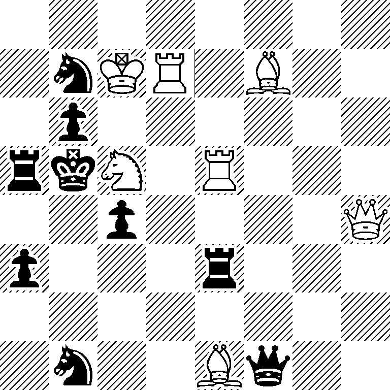 8/1nKR1B2/1p6/rkN1R3/2p4Q/p3r3/8/1n2Bq2