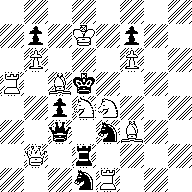 8/1p1K1p2/1P3P2/R1Bk4/2pNN3/2q1nB2/1Q1r4/3nR3