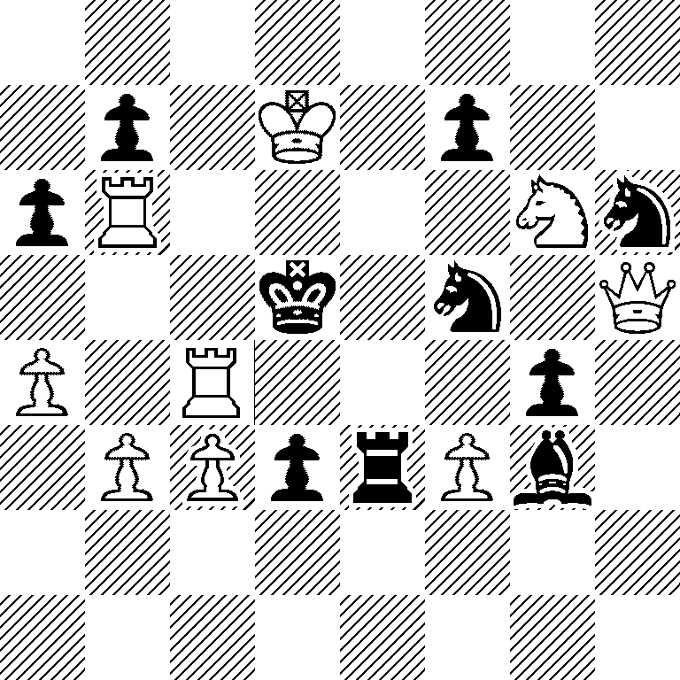 8/1p1K1p2/pR4Nn/3k1n1Q/P1R3p1/1PPprPb1/8/8