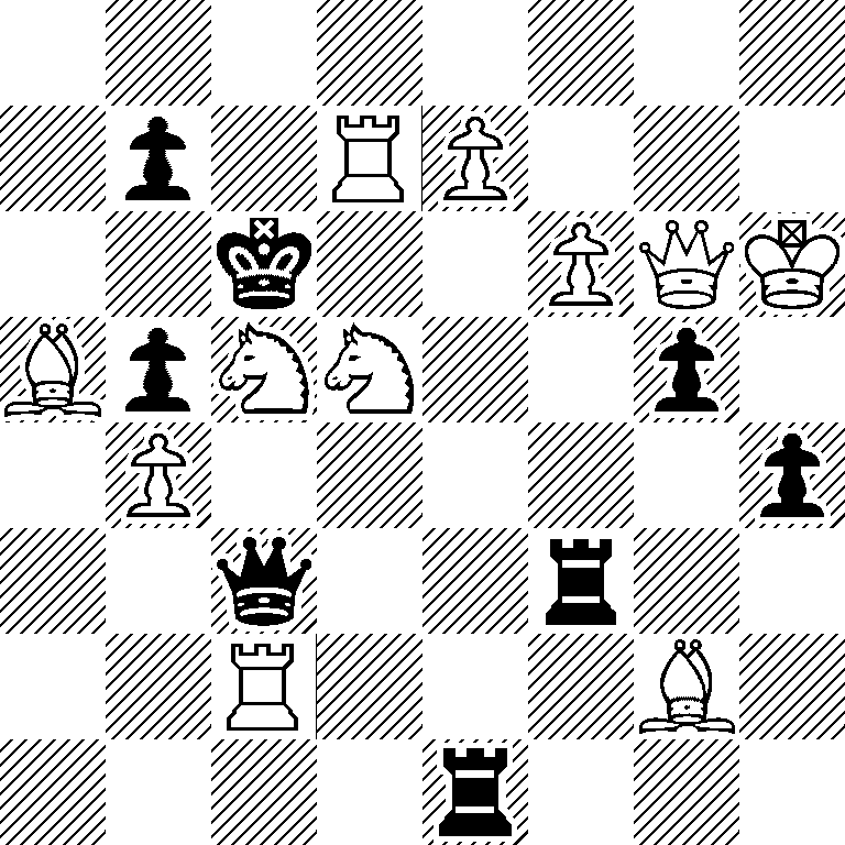 8/1p1RP3/2k2PQK/BpNN2p1/1P5p/2q2r2/2R3B1/4r3