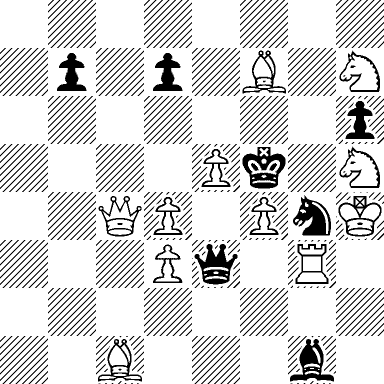 8/1p1p1B1N/7p/4Pk1N/2QP1PnK/3Pq1R1/8/2B3b1