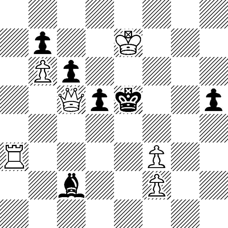 8/1p2K3/1Pp5/2Qpk2p/8/R4P2/2b2P2/8