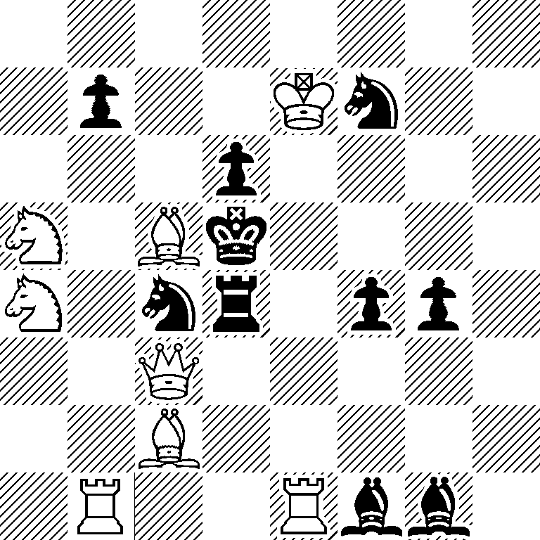 8/1p2Kn2/3p4/N1Bk4/N1nr1pp1/2Q5/2B5/1R2Rbb1
