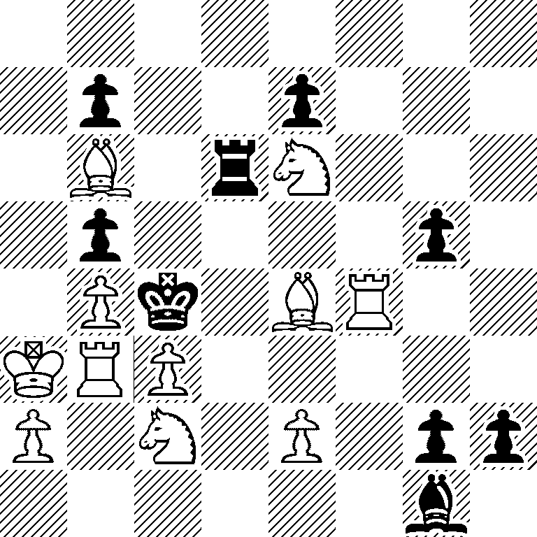 8/1p2p3/1B1rN3/1p4p1/1Pk1BR2/KRP5/P1N1P1pp/6b1