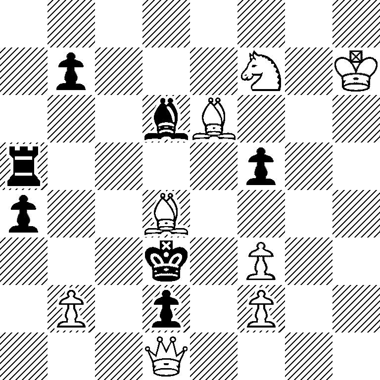 8/1p3N1K/3bB3/r4p2/p2B4/3k1P2/1P1p1P2/3Q4