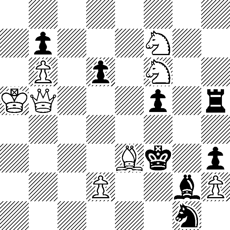 8/1p3N2/1P1p1N2/KQ3p1r/8/4Bk1p/3P2bP/6n1