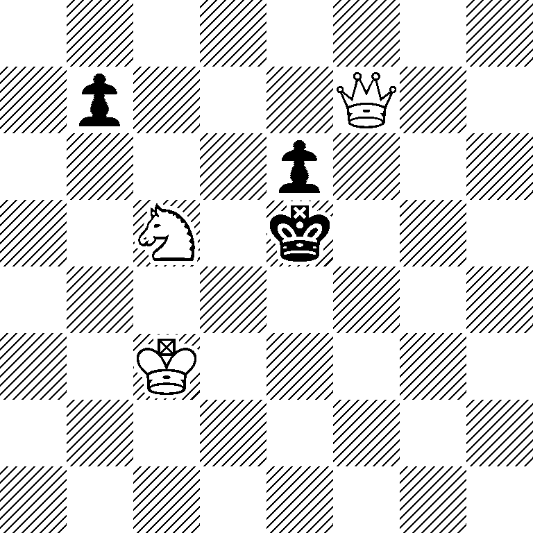 8/1p3Q2/4p3/2N1k3/8/2K5/8/8
