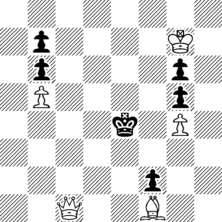 8/1p4K1/1p4p1/1P4p1/4k1P1/8/5p2/2Q2B2