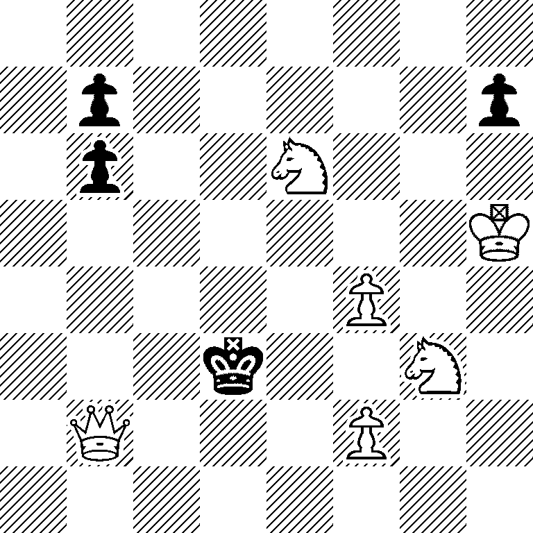 8/1p5p/1p2N3/7K/5P2/3k2N1/1Q3P2/8