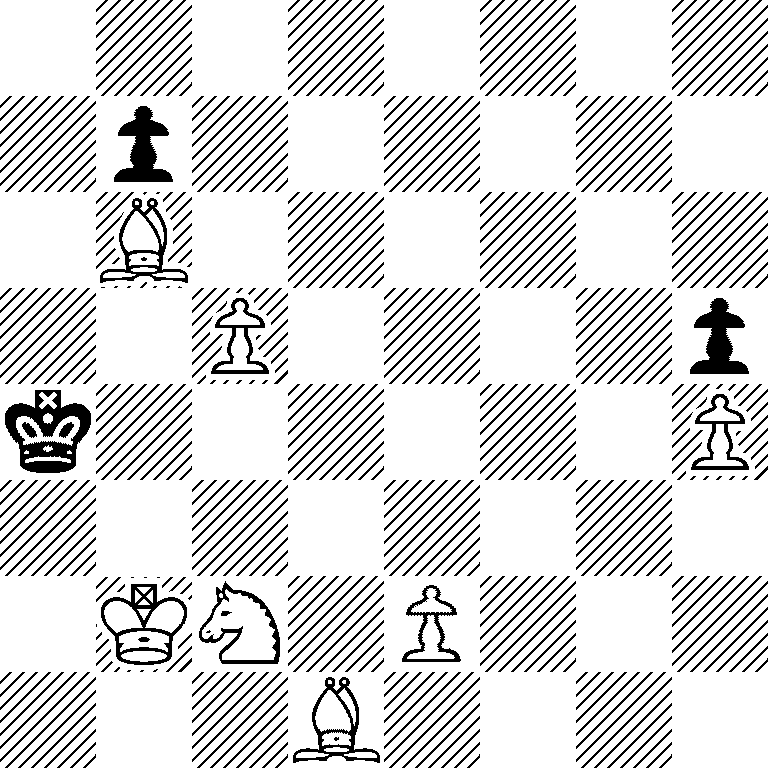 8/1p6/1B6/2P4p/k6P/8/1KN1P3/3B4