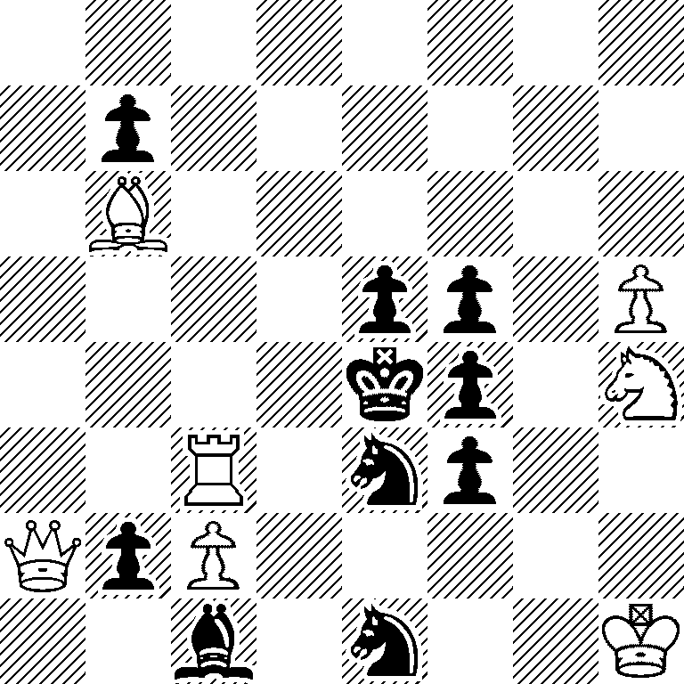 8/1p6/1B6/4pp1P/4kp1N/2R1np2/QpP5/2b1n2K