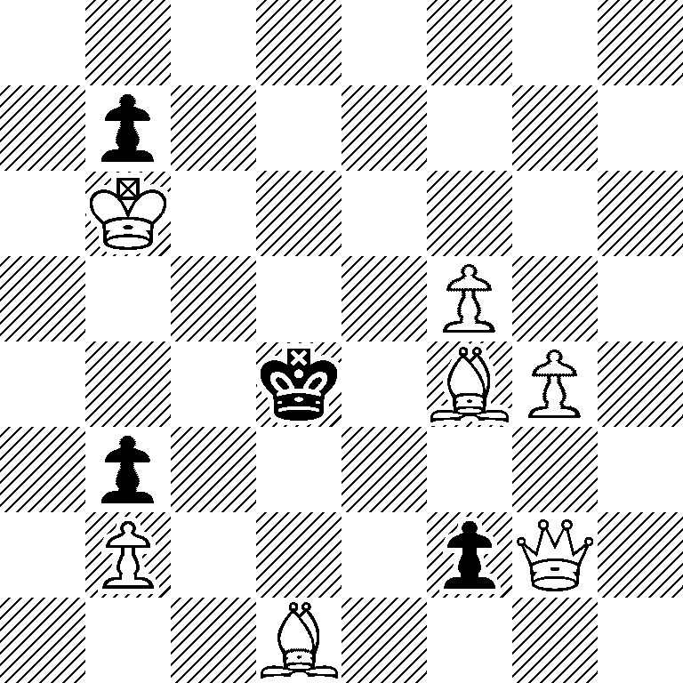 8/1p6/1K6/5P2/3k1BP1/1p6/1P3pQ1/3B4