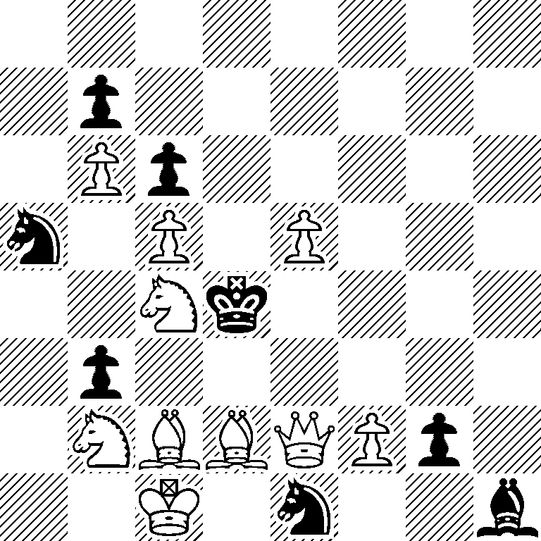 8/1p6/1Pp5/n1P1P3/2Nk4/1p6/1NBBQPp1/2K1n2b