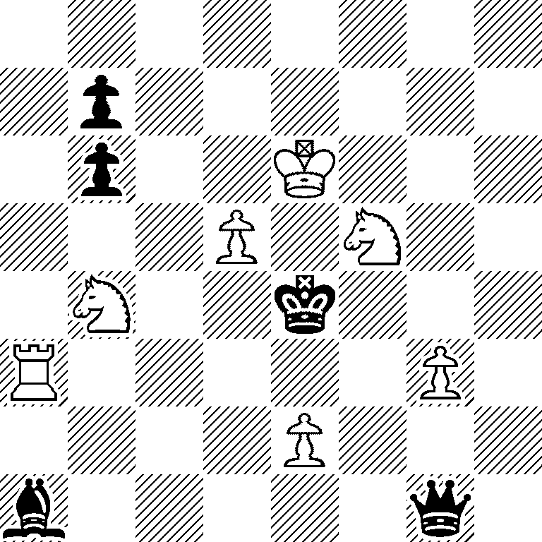 8/1p6/1p2K3/3P1N2/1N2k3/R5P1/4P3/b5q1