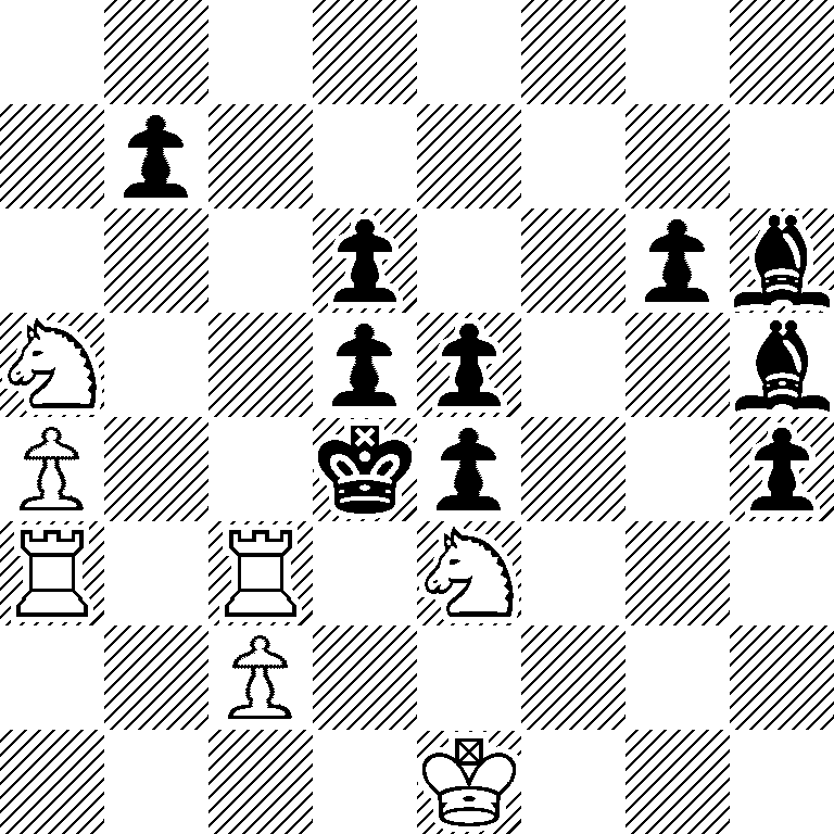 8/1p6/3p2pb/N2pp2b/P2kp2p/R1R1N3/2P5/4K3