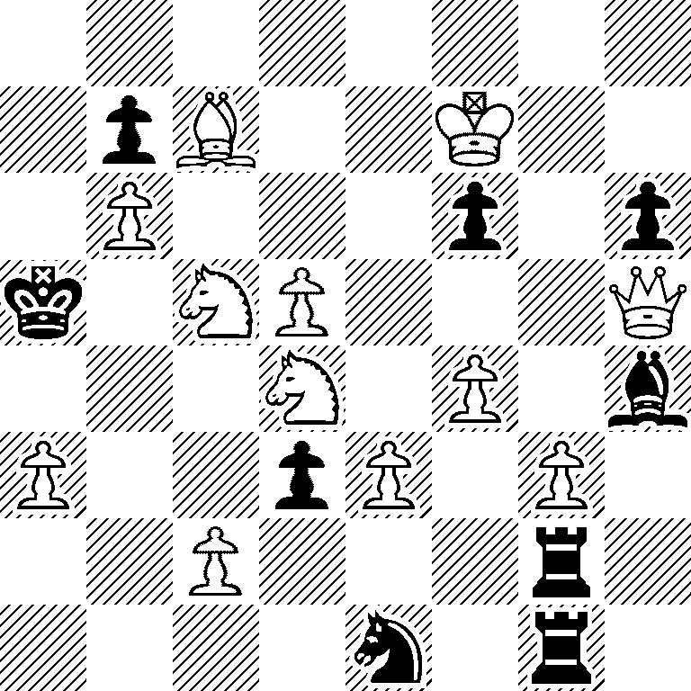 8/1pB2K2/1P3p1p/k1NP3Q/3N1P1b/P2pP1P1/2P3r1/4n1r1