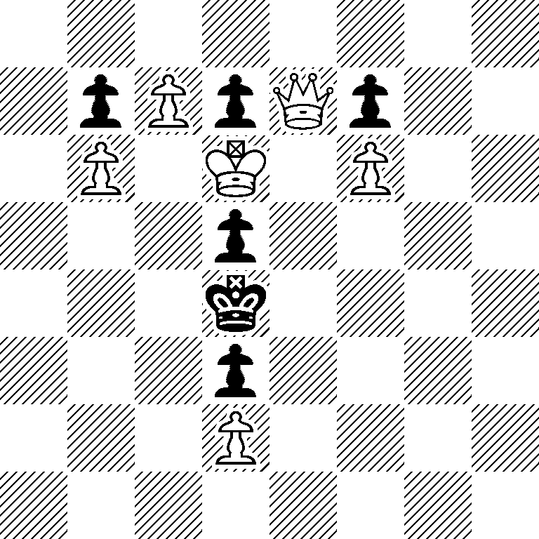 8/1pPpQp2/1P1K1P2/3p4/3k4/3p4/3P4/8