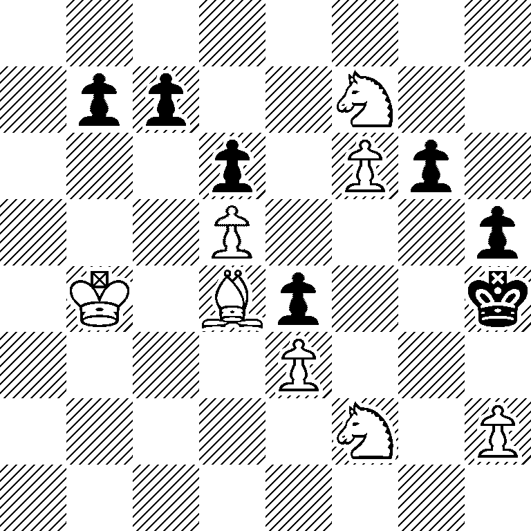 8/1pp2N2/3p1Pp1/3P3p/1K1Bp2k/4P3/5N1P/8