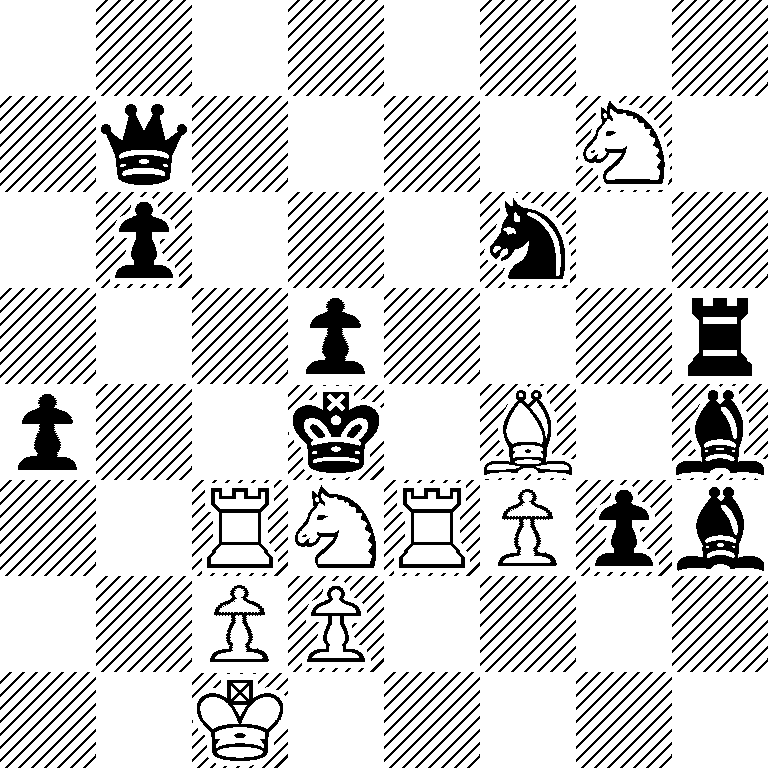 8/1q4N1/1p3n2/3p3r/p2k1B1b/2RNRPpb/2PP4/2K5