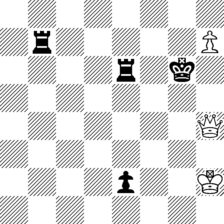 8/1r5P/4r1k1/8/7Q/8/4p2K/8