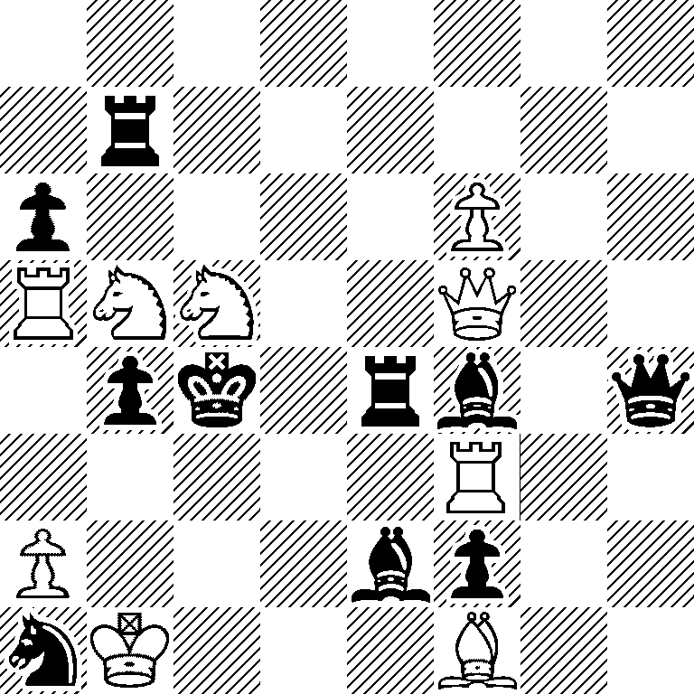 8/1r6/p4P2/RNN2Q2/1pk1rb1q/5R2/P3bp2/nK3B2