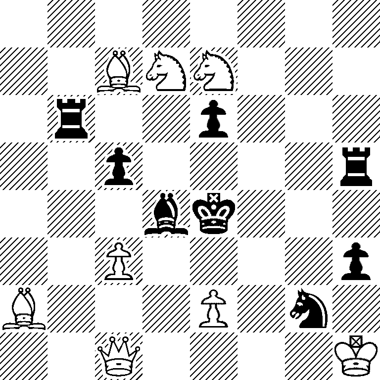 8/2BNN3/1r2p3/2p4r/3bk3/2P4p/B3P1n1/2Q4K