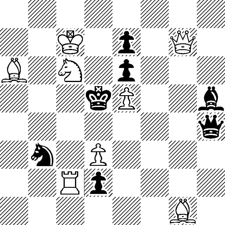 8/2K1p1Q1/B1N1p3/3kP2b/7q/1n1P4/2Rp4/6B1