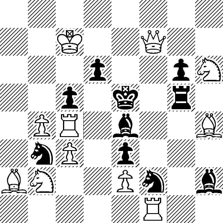 8/2K2Q2/3p2pN/2p1k1r1/1PR1b2B/1nP1p3/BN2Pn1b/5R2