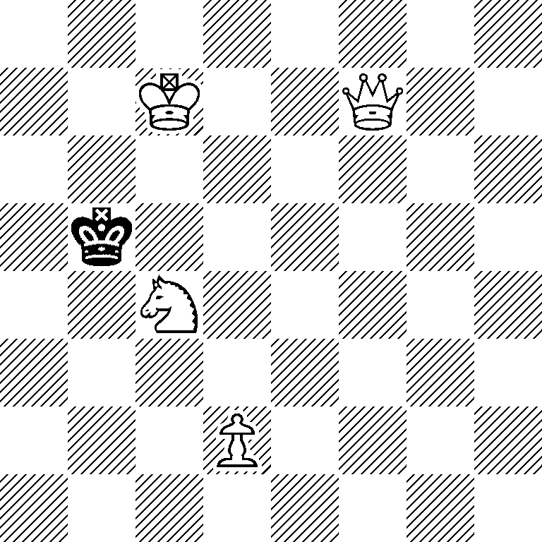 8/2K2Q2/8/1k6/2N5/8/3P4/8
