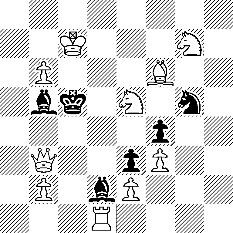 8/2K3N1/1P3B2/1bk1N1n1/5p2/1Q2pP2/1P1bP3/3R4