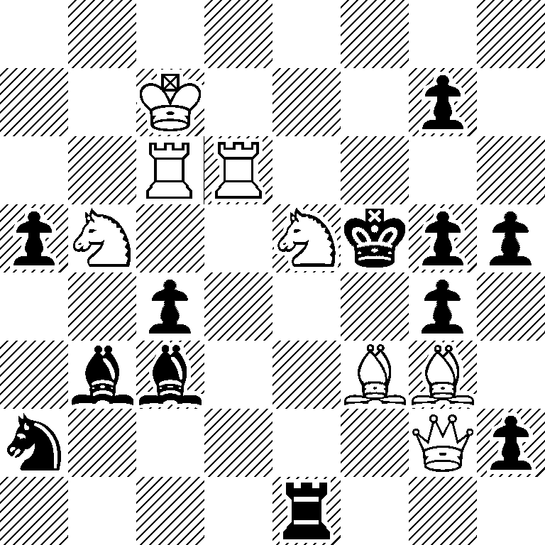 8/2K3p1/2RR4/pN2Nkpp/2p3p1/1bb2BB1/n5Qp/4r3