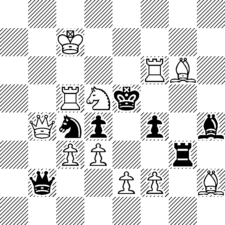 8/2K5/5RB1/2RNk3/1Qnp1p1b/2PP2r1/1q2PP1B/8