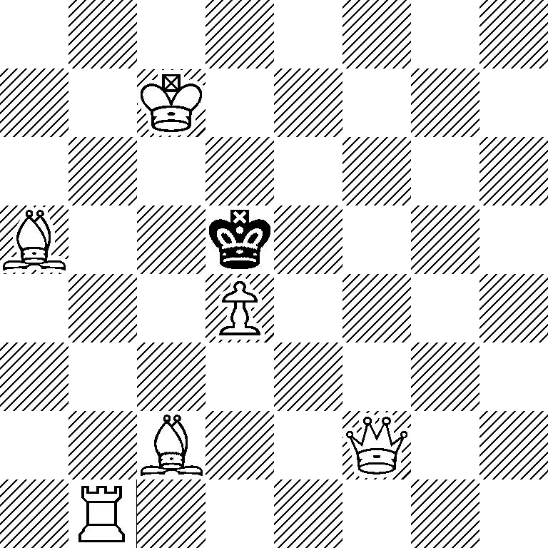 8/2K5/8/B2k4/3P4/8/2B2Q2/1R6