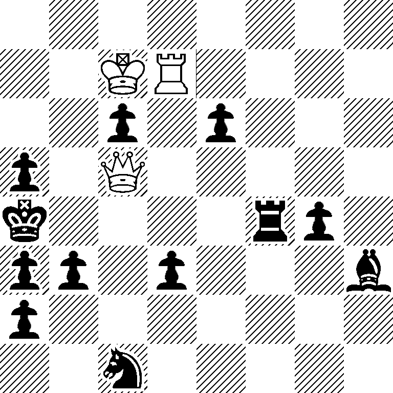 8/2KR4/2p1p3/p1Q5/k4rp1/pp1p3b/p7/2n5