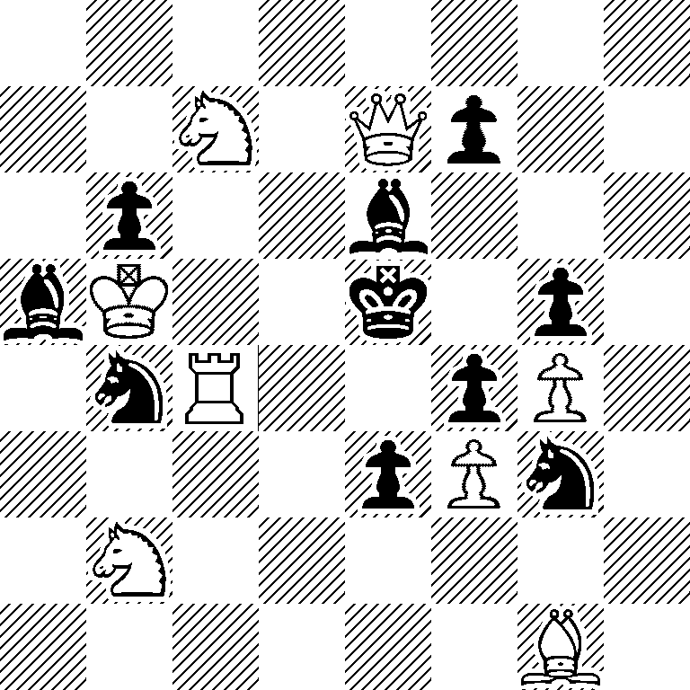8/2N1Qp2/1p2b3/bK2k1p1/1nR2pP1/4pPn1/1N6/6B1
