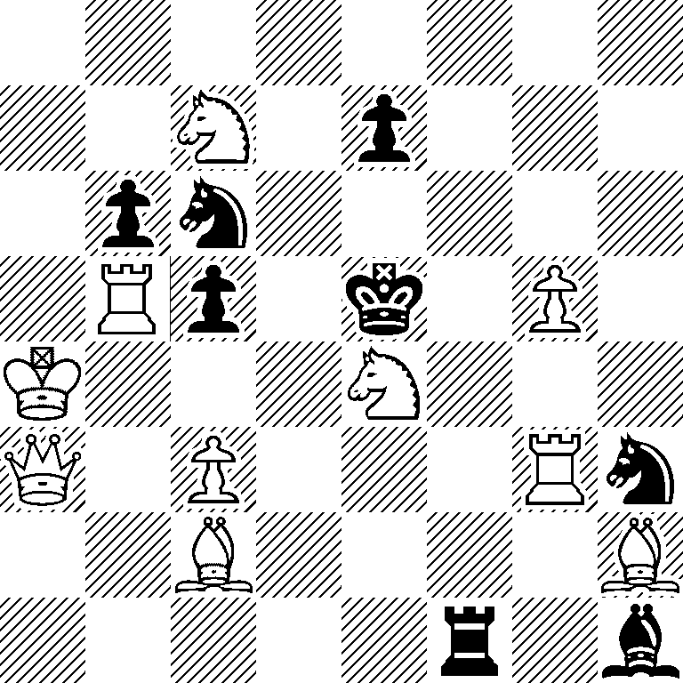 8/2N1p3/1pn5/1Rp1k1P1/K3N3/Q1P3Rn/2B4B/5r1b