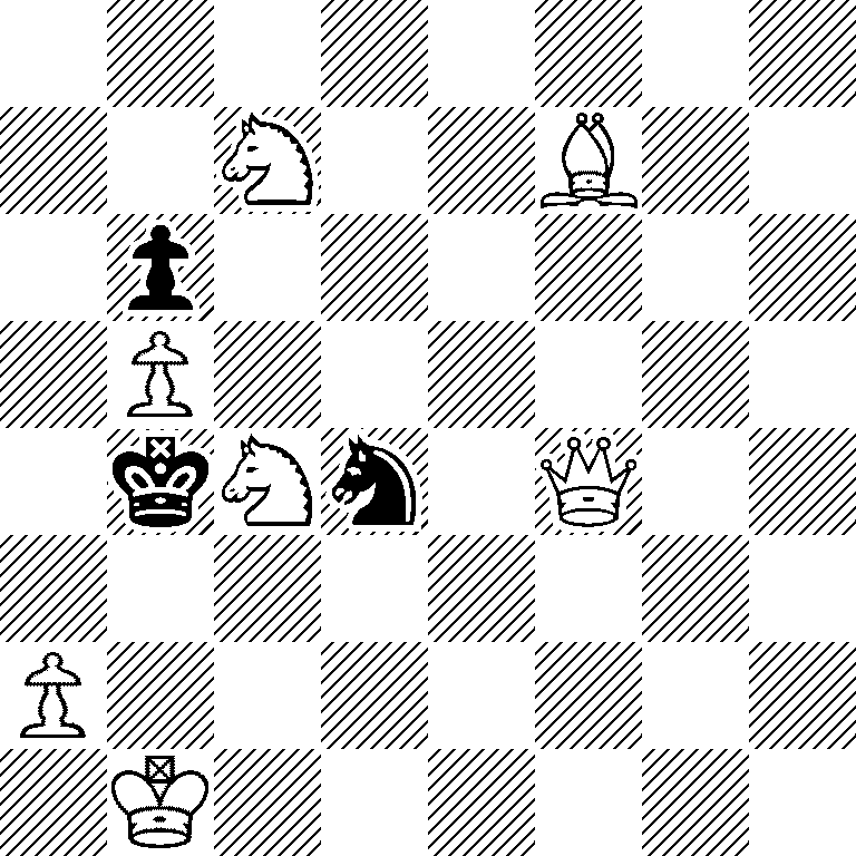 8/2N2B2/1p6/1P6/1kNn1Q2/8/P7/1K6
