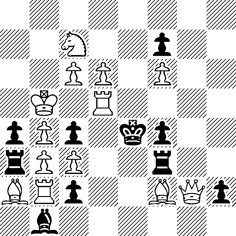 8/2N2p2/2PP1P2/1K1R4/pPp1kp2/rPP2r2/BRp2BQp/1b6