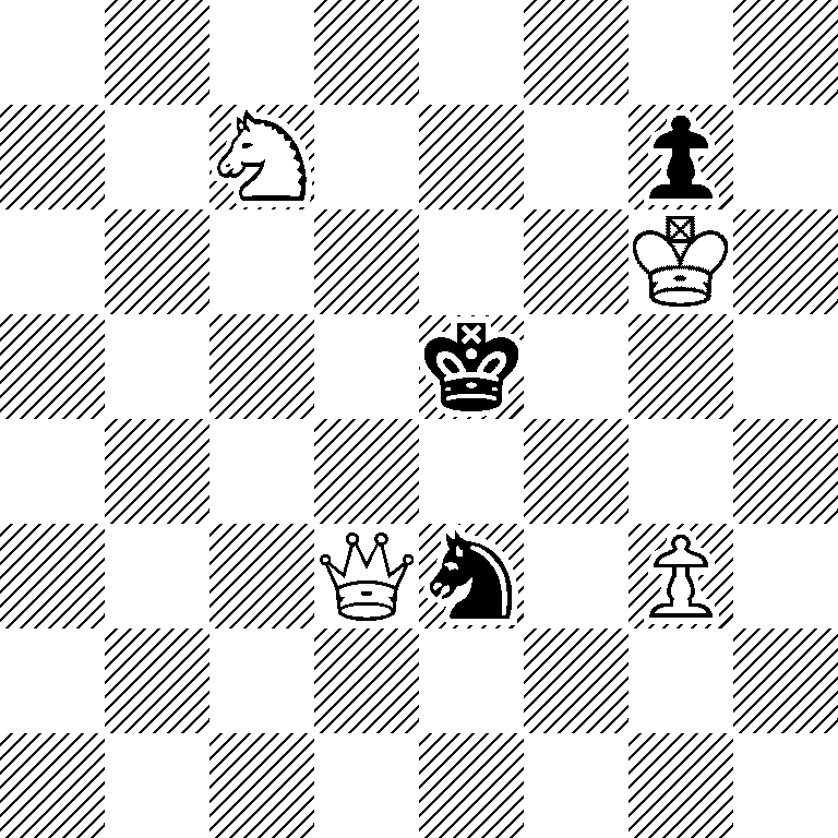 8/2N3p1/6K1/4k3/8/3Qn1P1/8/8
