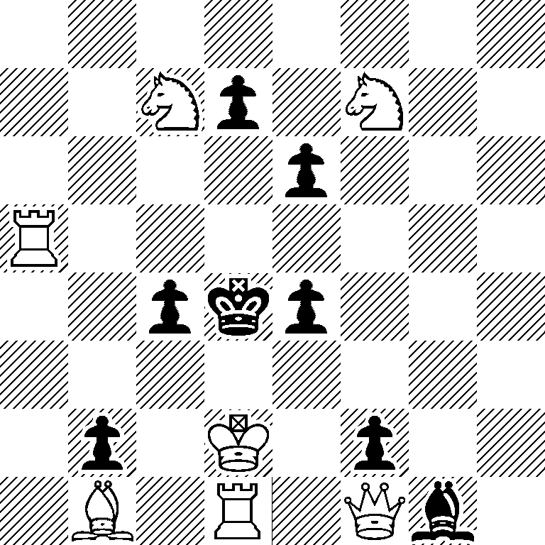 8/2Np1N2/4p3/R7/2pkp3/8/1p1K1p2/1B1R1Qb1