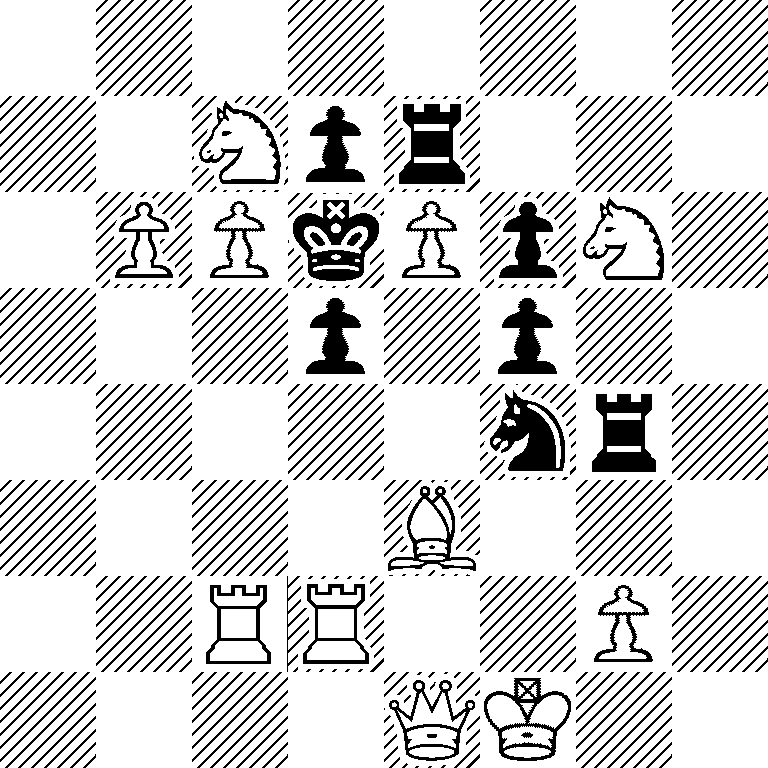 8/2Npr3/1PPkPpN1/3p1p2/5nr1/4B3/2RR2P1/4QK2