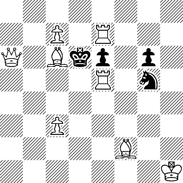 8/2P1R3/Q1Bkp1p1/4R1n1/8/2P5/5B2/7K