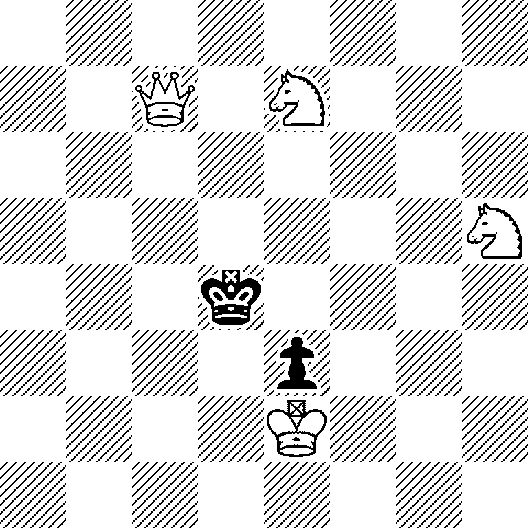 8/2Q1N3/8/7N/3k4/4p3/4K3/8