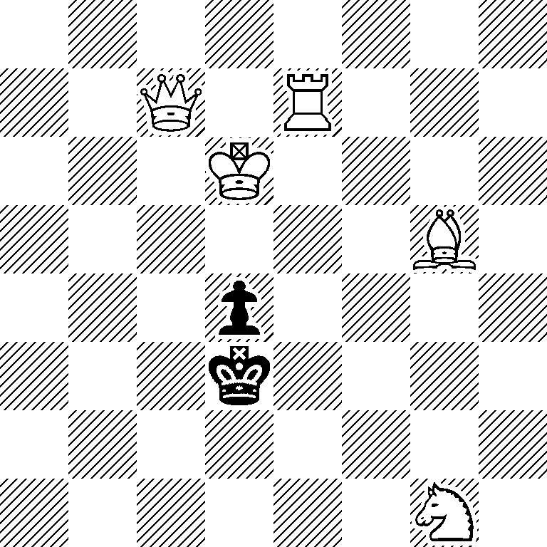 8/2Q1R3/3K4/6B1/3p4/3k4/8/6N1
