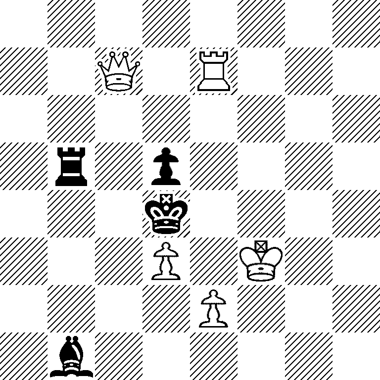 8/2Q1R3/8/1r1p4/3k4/3P1K2/4P3/1b6