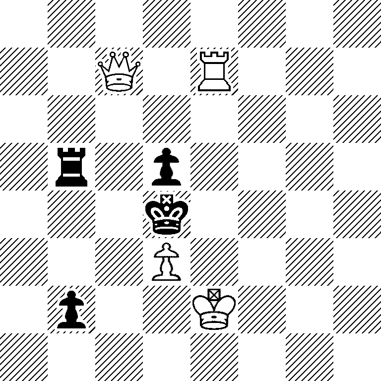 8/2Q1R3/8/1r1p4/3k4/3P4/1p2K3/8
