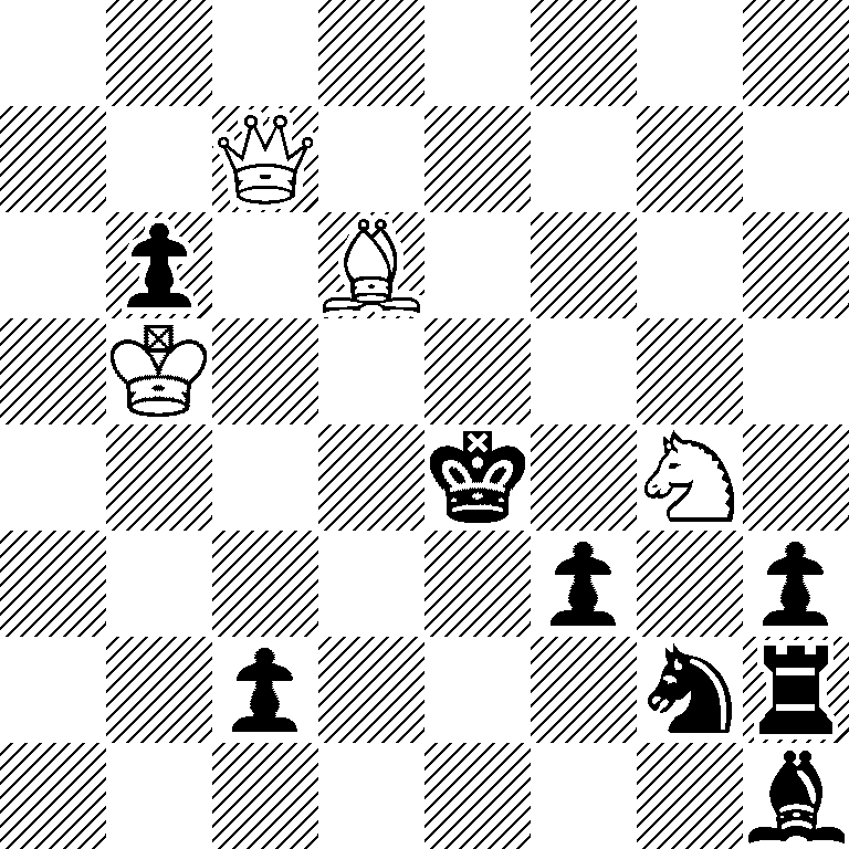 8/2Q5/1p1B4/1K6/4k1N1/5p1p/2p3nr/7b