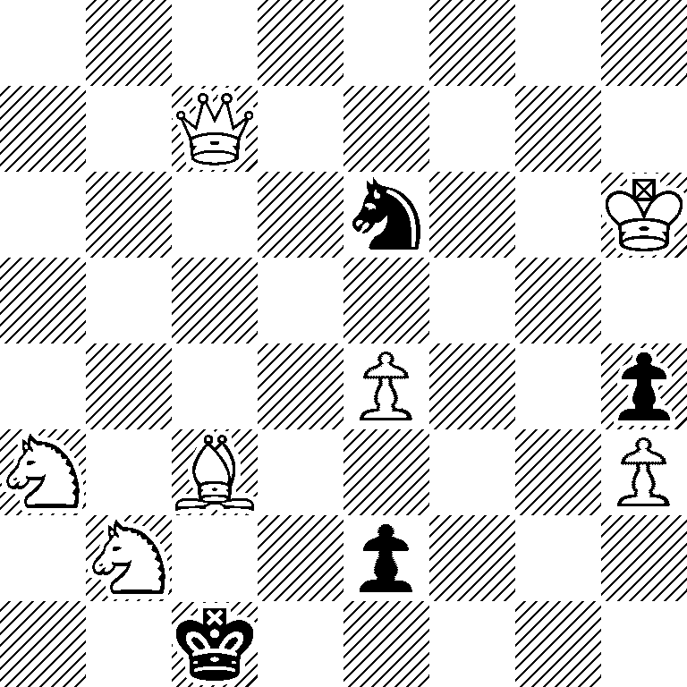 8/2Q5/4n2K/8/4P2p/N1B4P/1N2p3/2k5