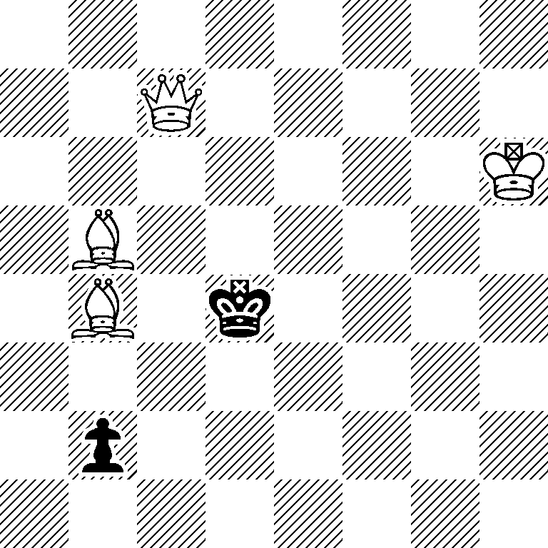 8/2Q5/7K/1B6/1B1k4/8/1p6/8